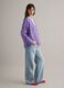 Multicolour Lyocell blend shirt, regular fit, deep V_3