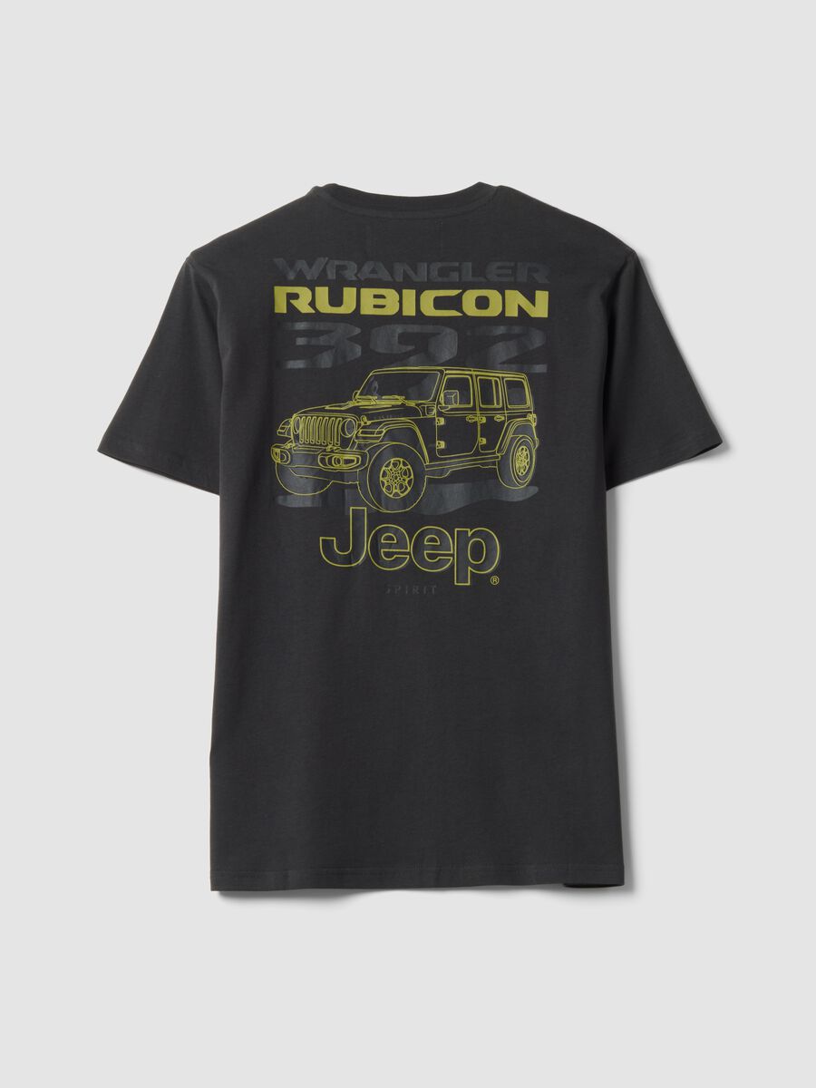 T-shirt grigia in puro cotone con stampa Jeep_2