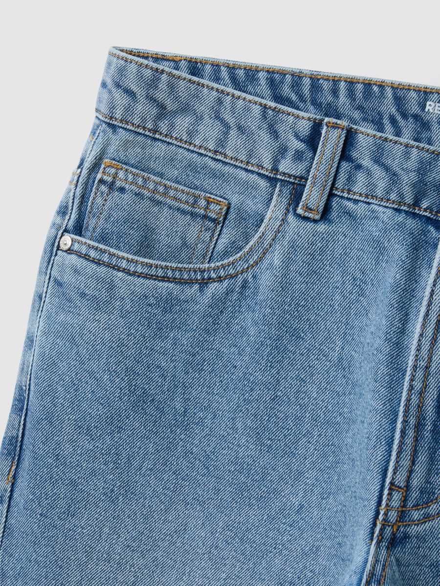 Slim fit blue denim jeans_5