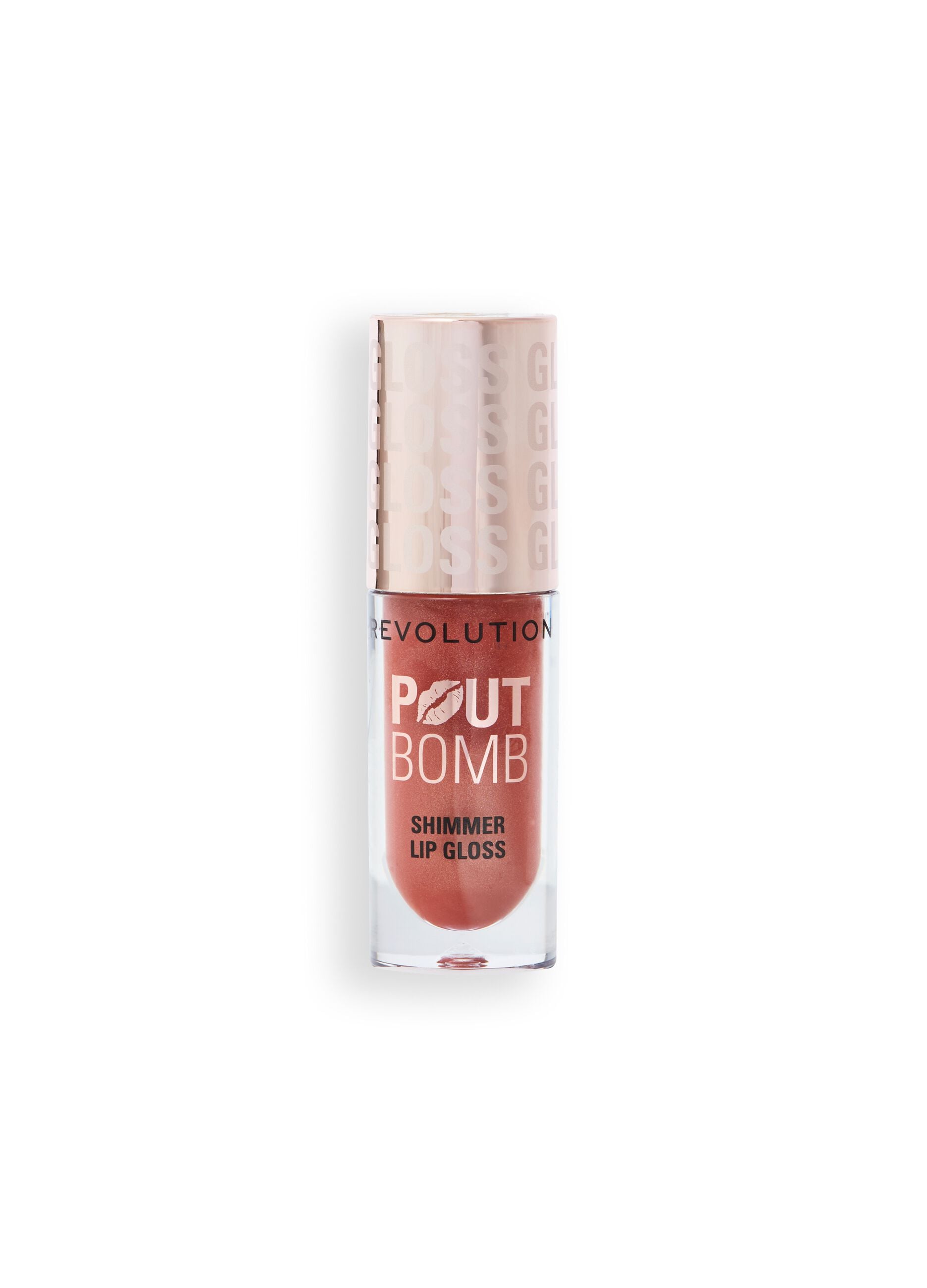 Revolution Pout Bomb Shimmer Gloss Nude Glow