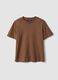 Brown pure cotton relaxed fit t-shirt_5