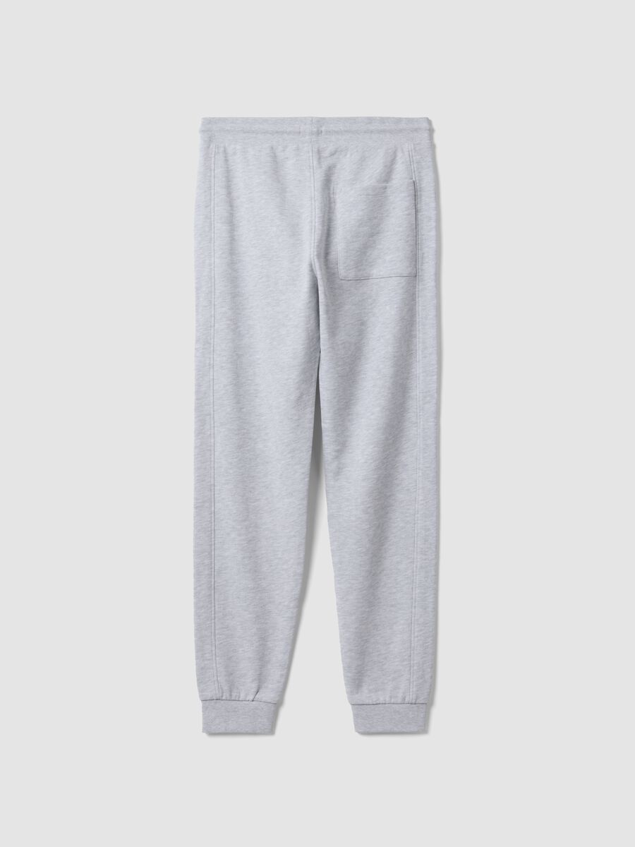 Grey organic cotton jogger trousers_1