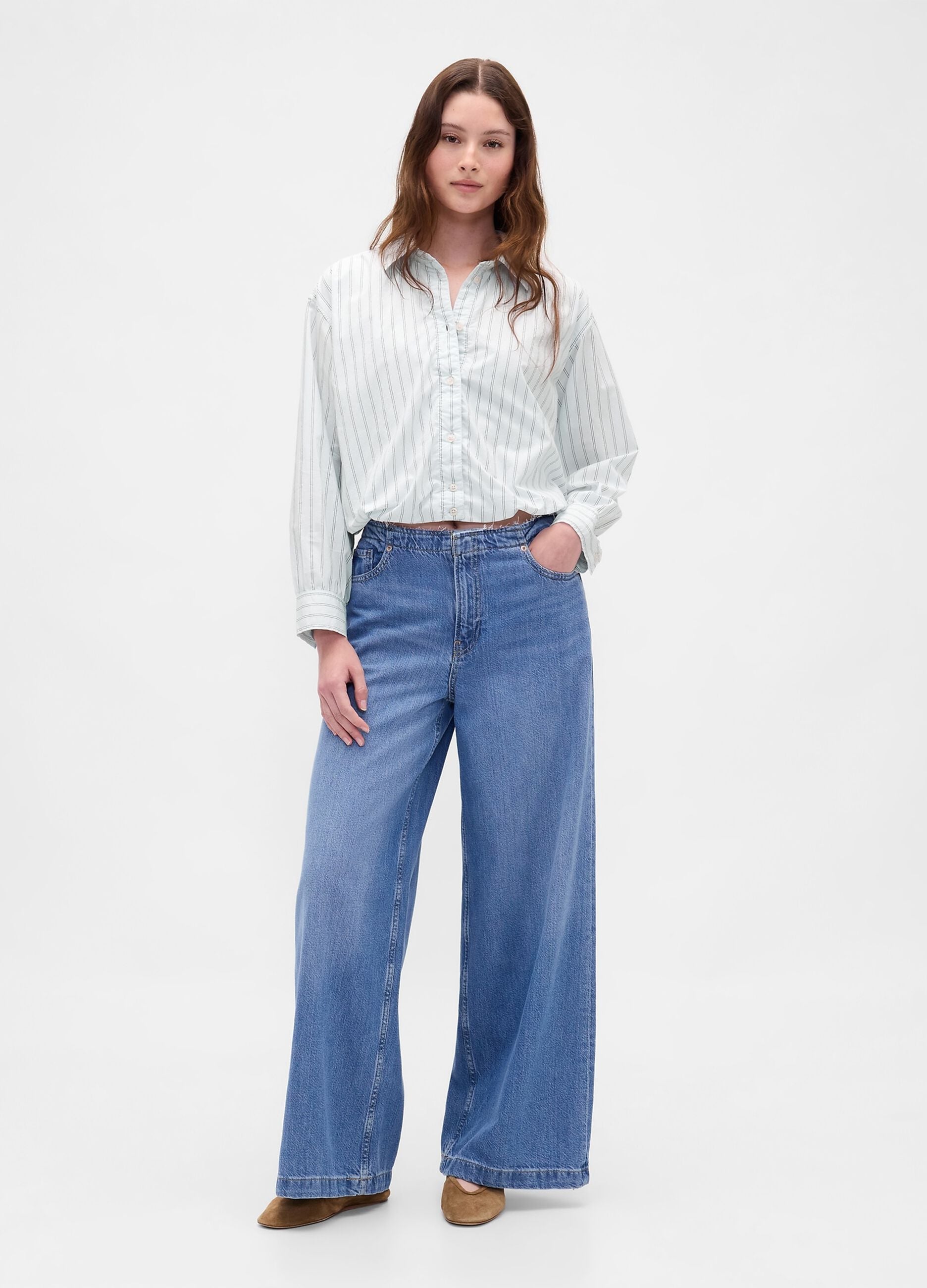 Blue Striped Cotton Shirt