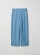 Light blue denim jeans in pure lyocell with elasticated waist, relaxed fit_4