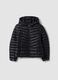 Girls&rsquo; Black Ultralight Padded Jacket with Hood and Zip_4