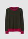 Green pure wool crew-neck jumper_0