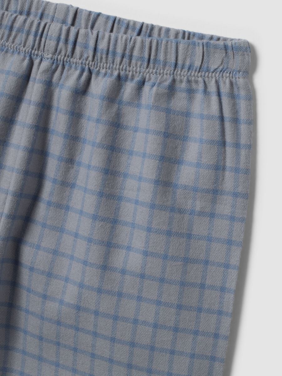 Light blue organic cotton printed baby pyjamas_3