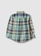 Kids' regular fit multicolor check pure cotton shirt_4