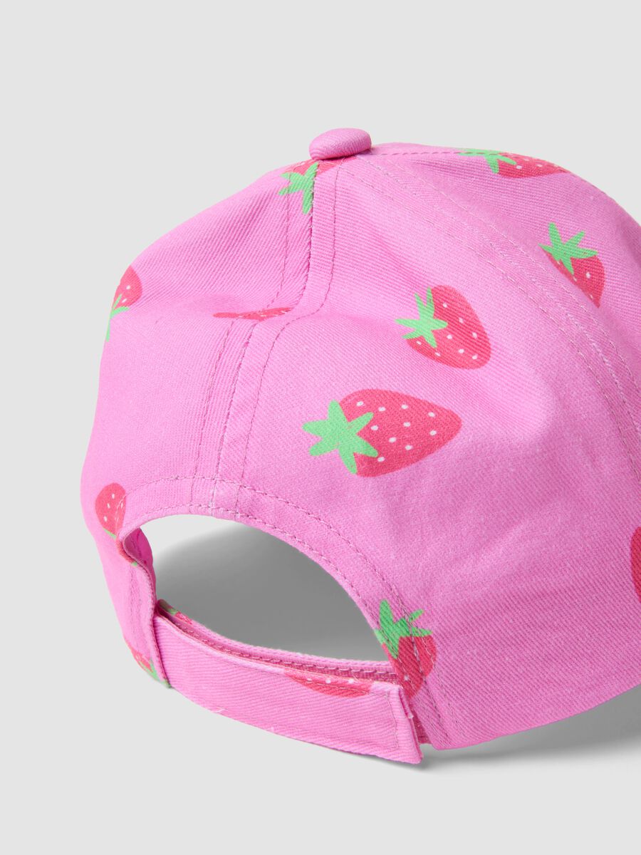 Cappello baseball rosa in puro cotone_2