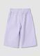 Girls' wide leg multicoloured check pure cotton trousers_1
