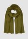 Green scarf with fringes_0