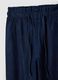 Regular fit blue denim cotton paper bag trousers_5