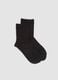 Black stretch socks with lurex threads_0