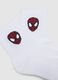 Pack of two pairs of boys' white cotton blend socks with Spider-Man logos_1