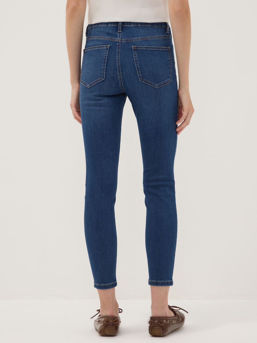 Blue skinny-fit stretch cotton-viscose jeans_2