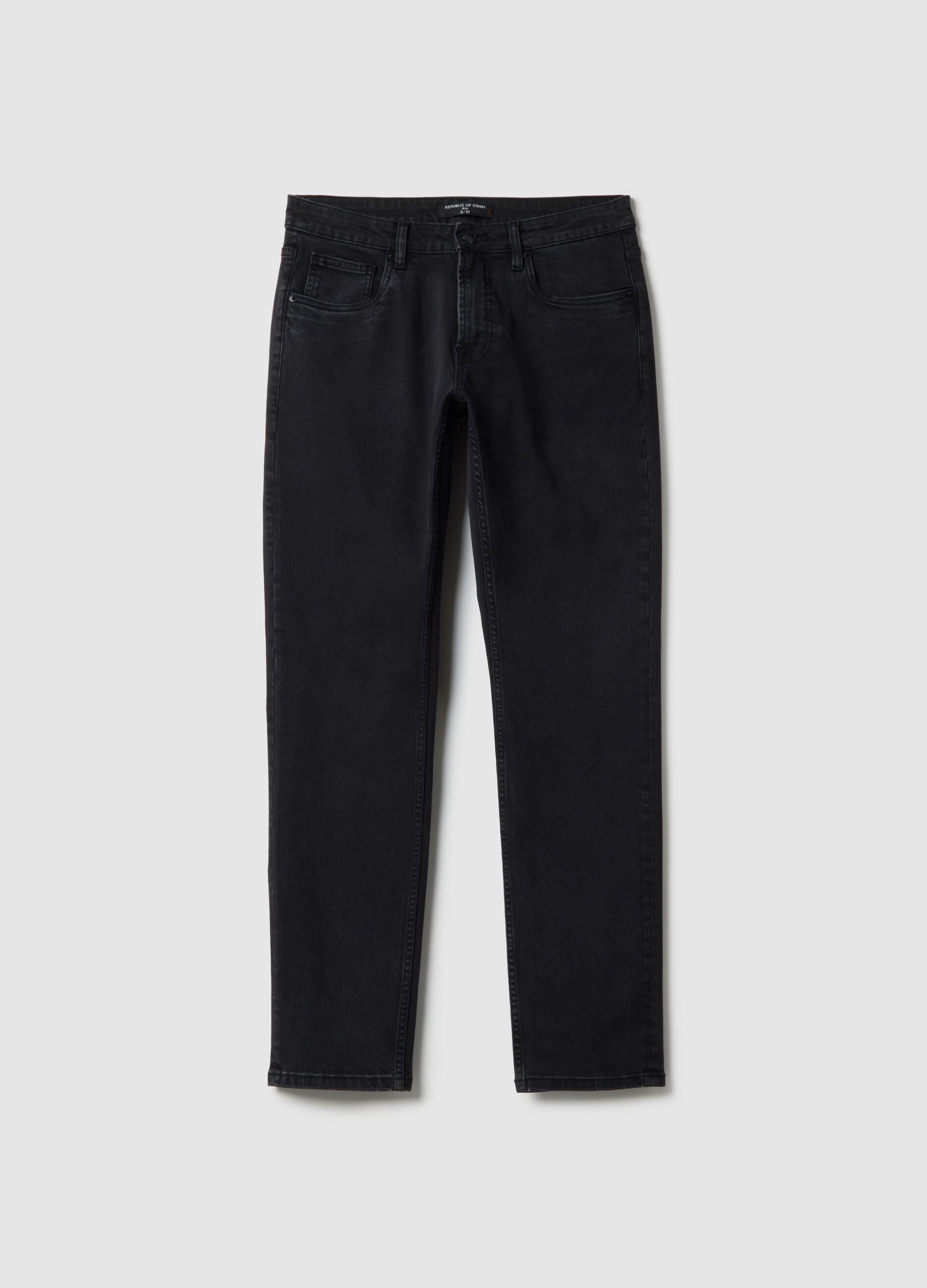 Black Denim Slim Fit Jeans
