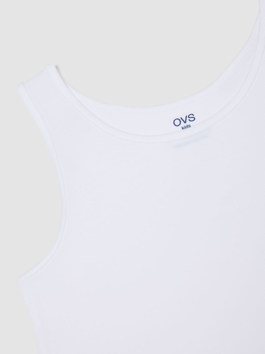 Two-pack of multicolour regular-fit vests in stretch organic cotton_2