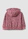 Felpa rosa con cappuccio in cotone elasticizzato e fantasia animalier per bimba_1