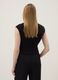 Black stretch cotton fitted tank top_2