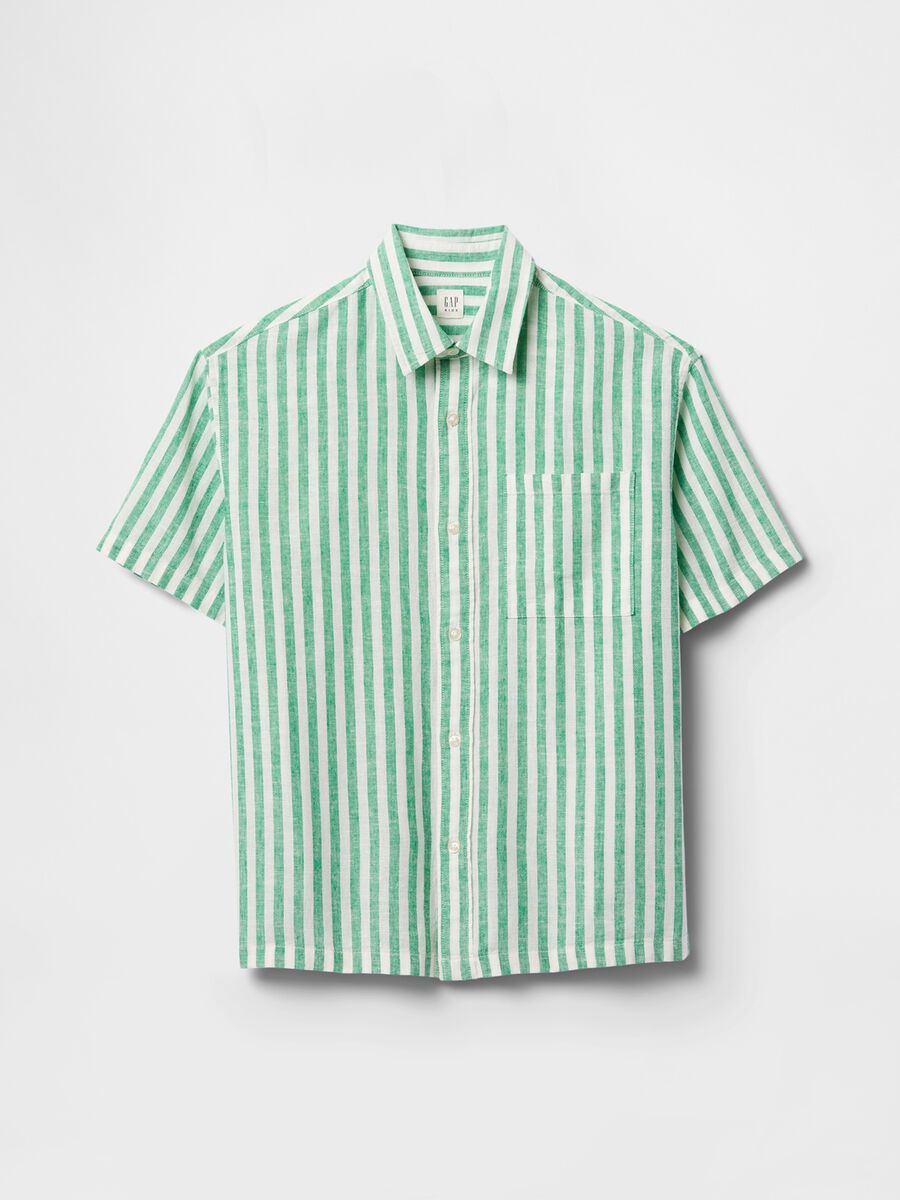 Green and White Striped Shirt_3