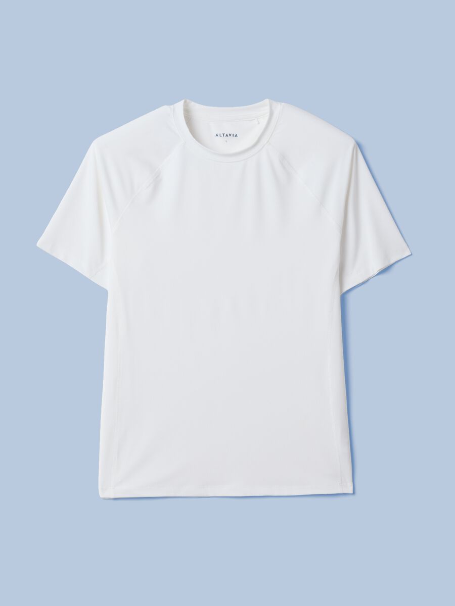 T-shirt bianca in tessuto elasticizzato ALTAVIA SAILING_4