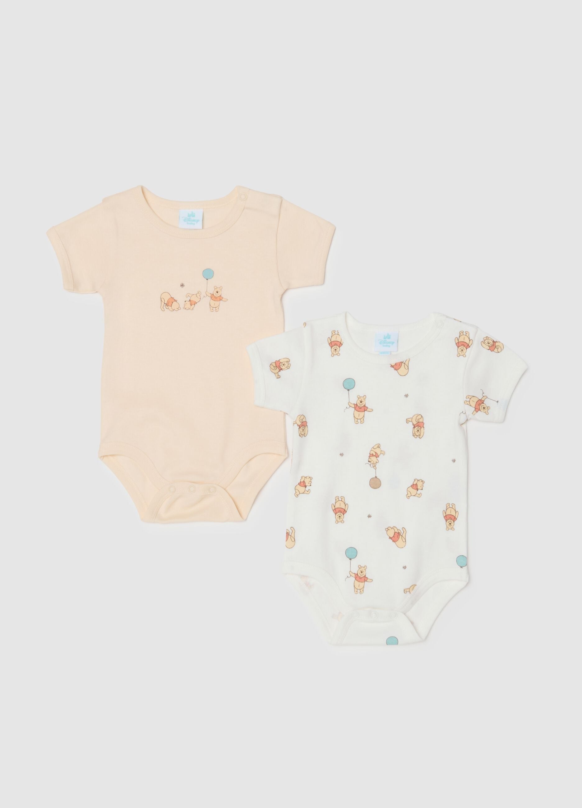 Baby Pack of Multicolor Bodysuits in Pure Cotton with Prints