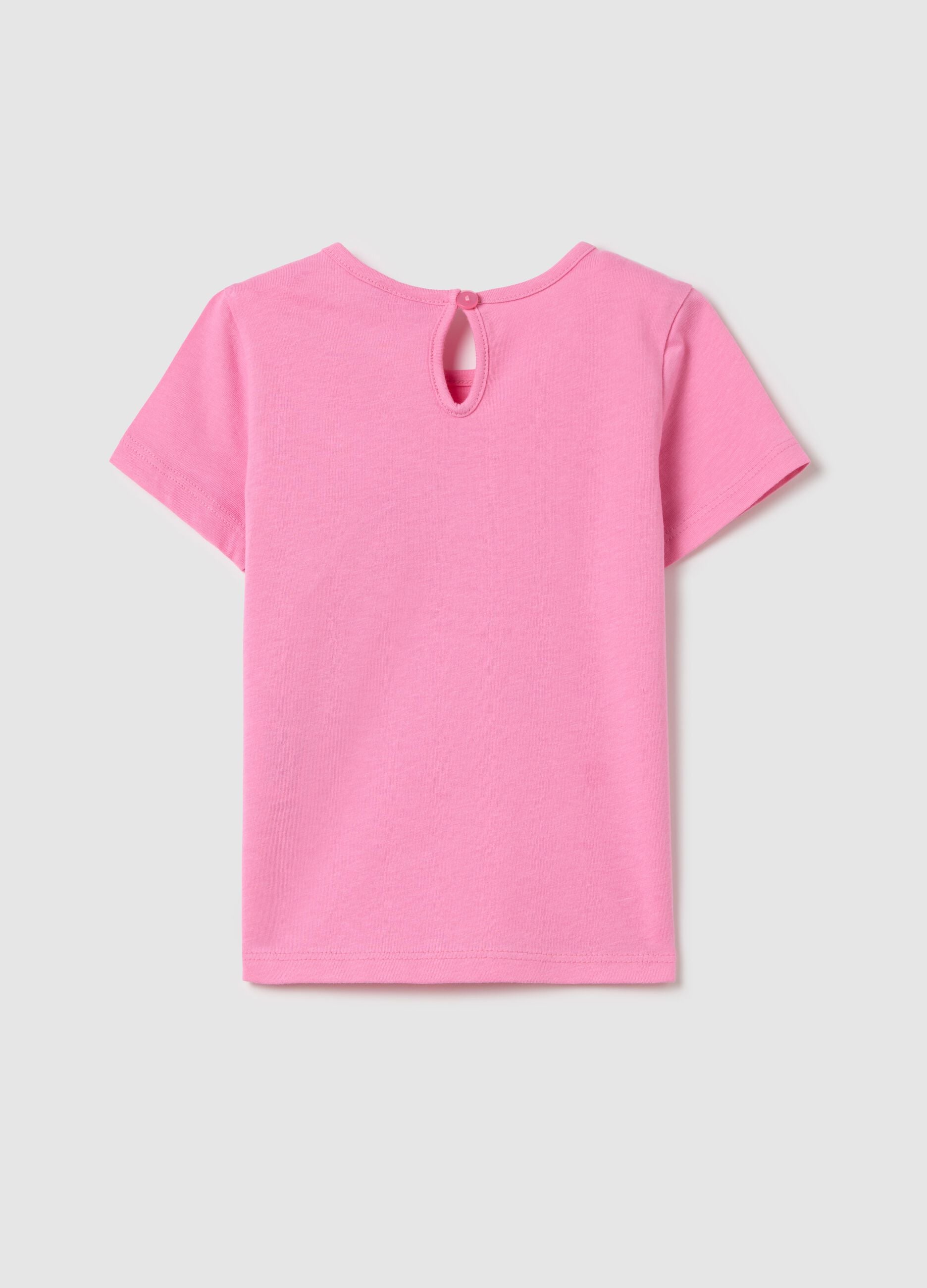 Cotton T-shirt with strawberry print