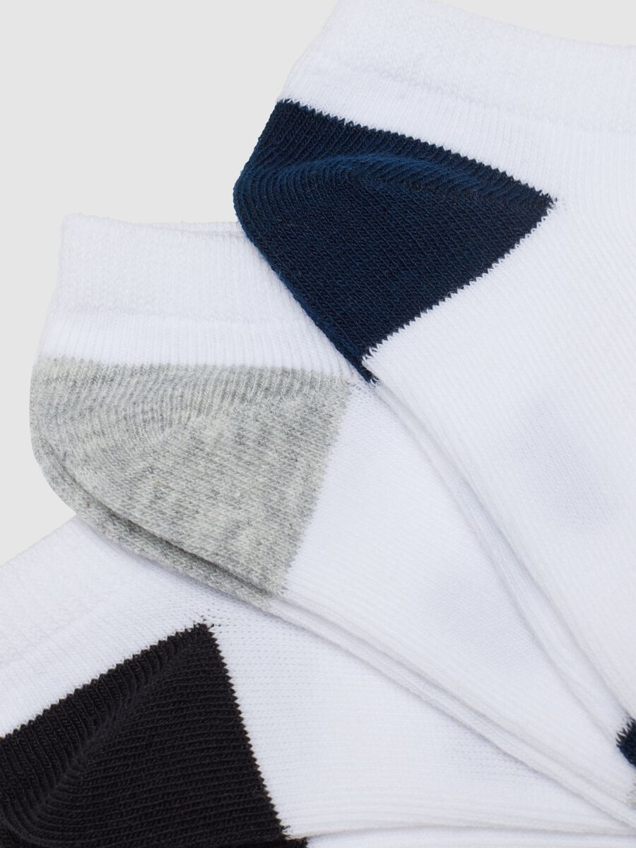 Multipack of multicoloured stretch cotton blend socks for children_1