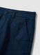 Blue chino bermuda shorts in stretch cotton_5