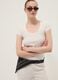 White short-sleeved stretch T-shirt_0