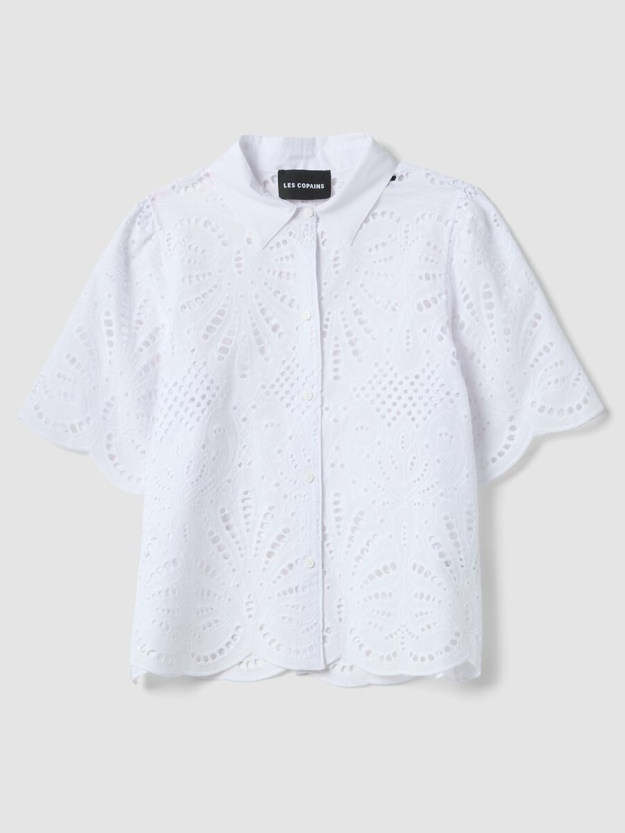 White pure cotton broderie anglaise shirt_4