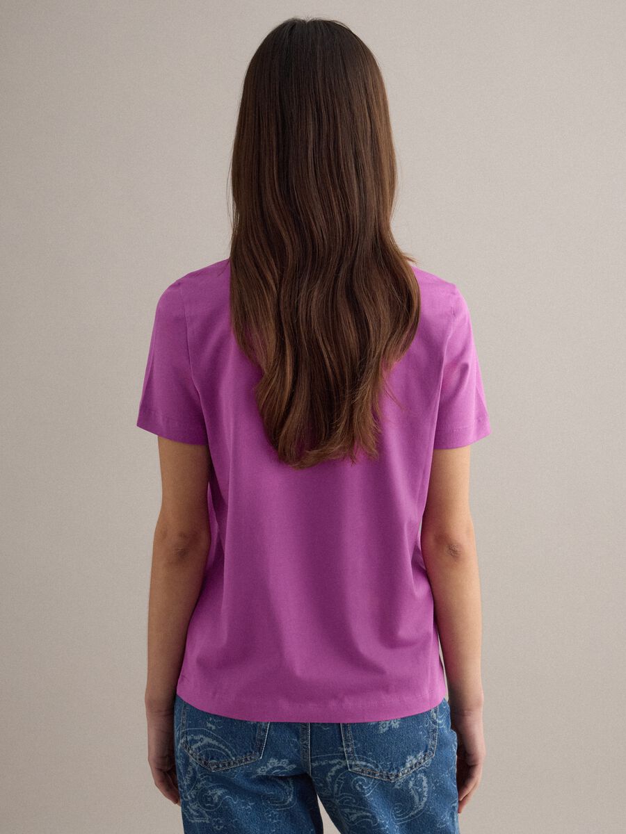 Viola Cotton Crew Neck T-shirt, Regular Fit_2