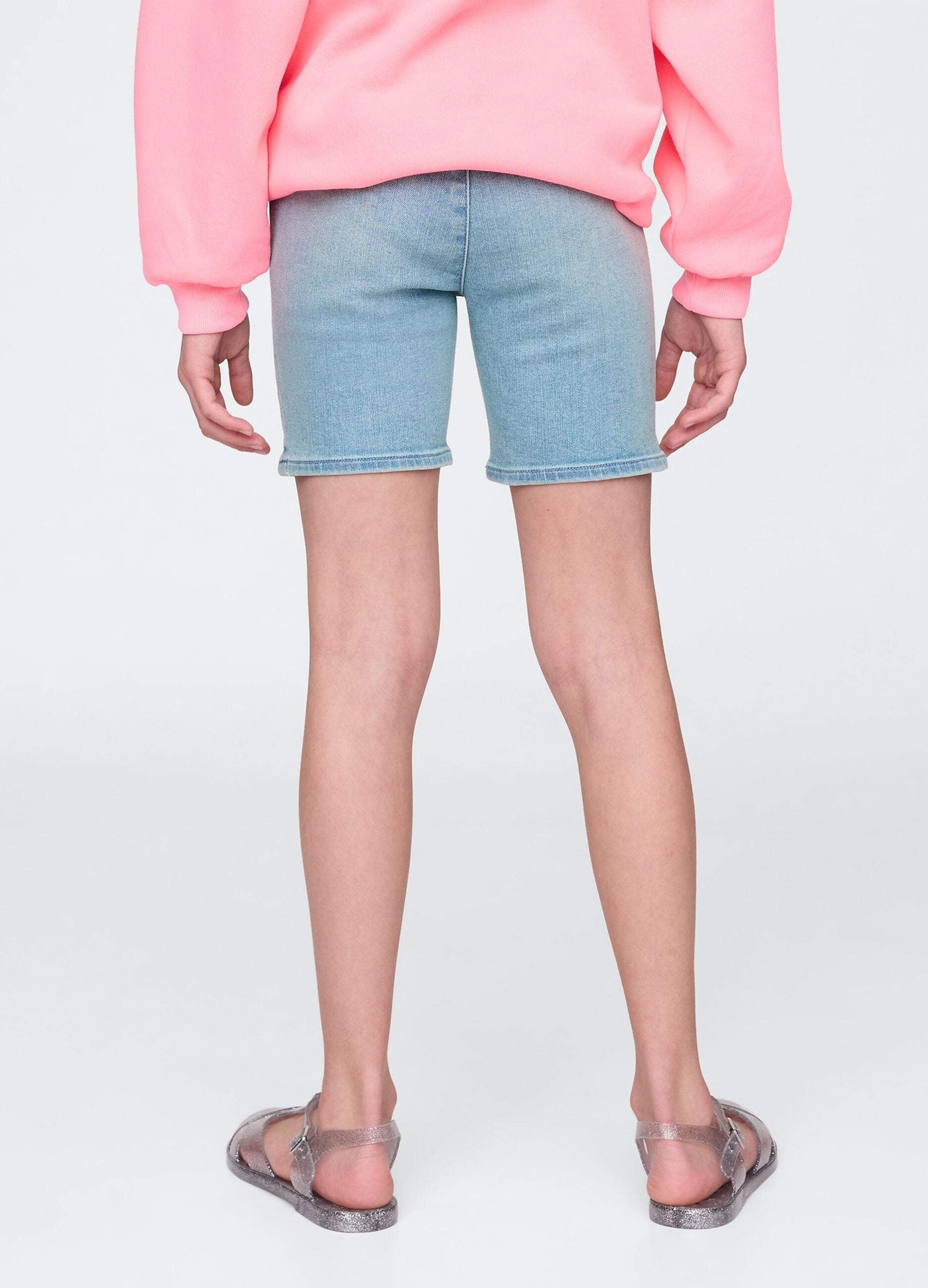 Blue denim shorts for girls