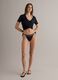 Black stretch bikini bottoms with side ties_0