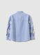 Girls' multicolour striped pure cotton shirt with embellishments_4