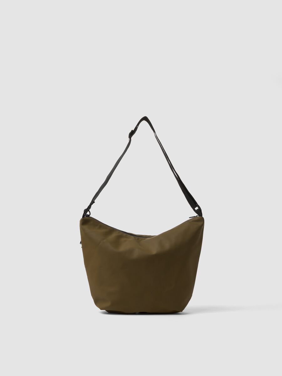 Green shoulder bag with adjustable strap_2