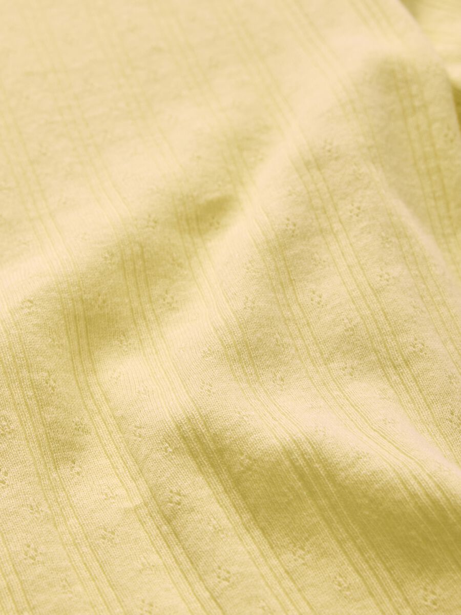 T-shirt in cotone a costine_3
