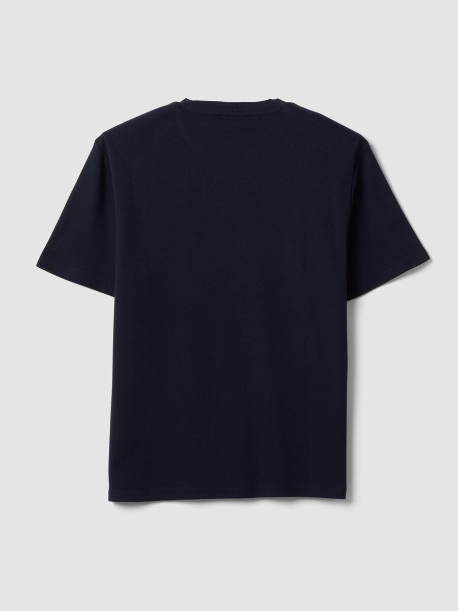 The Iconic Tee blue pure cotton short-sleeve relaxed fit T-shirt_5