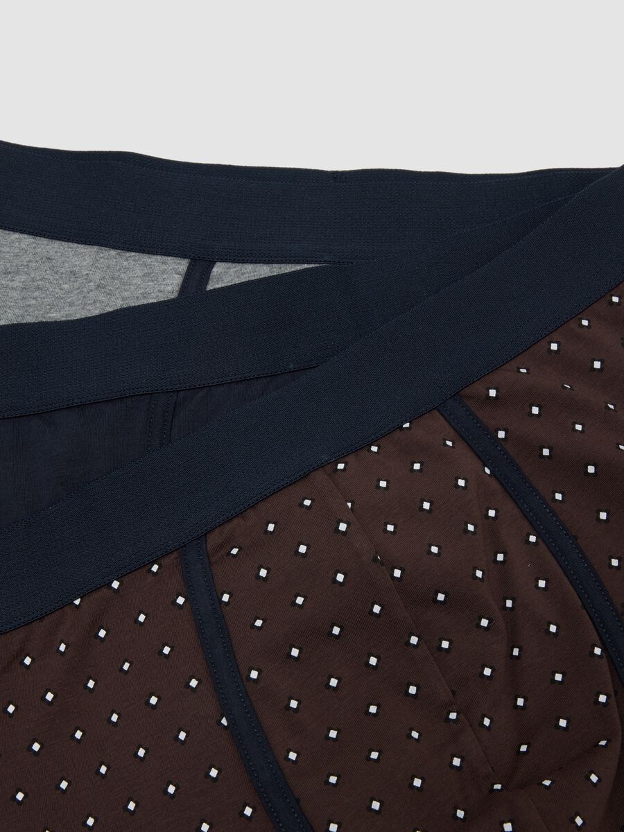 3-pack of brown stretch organic cotton polka-dot boxers_5