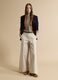 Blue stretch-viscose double-breasted blazer, regular fit_1