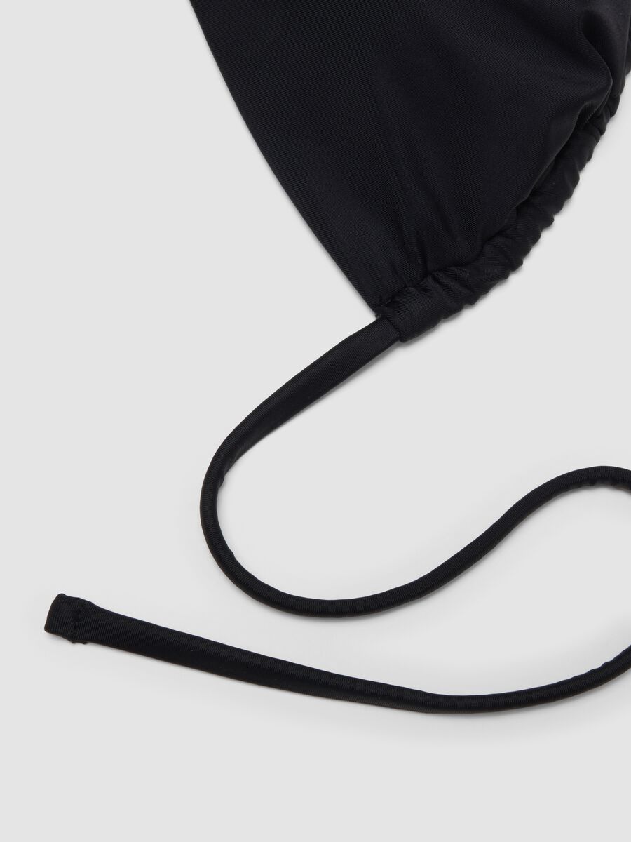 Top bikini a triangolo nero in tessuto elasticizzato_5