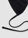 Black triangle bikini top in stretch fabric_5