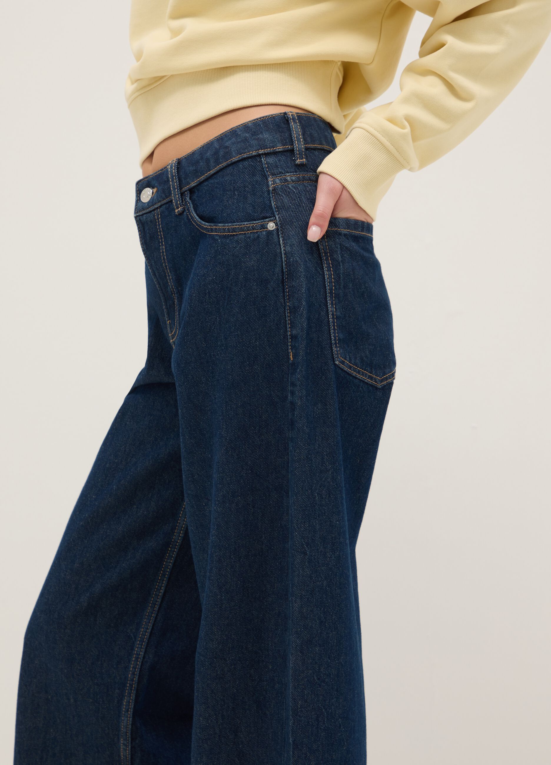 Pure Cotton Blue Boyfriend Fit Jeans