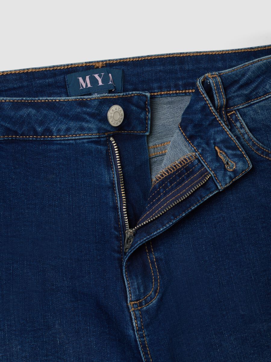 Blue stretch-cotton denim slim-fit jeans_1