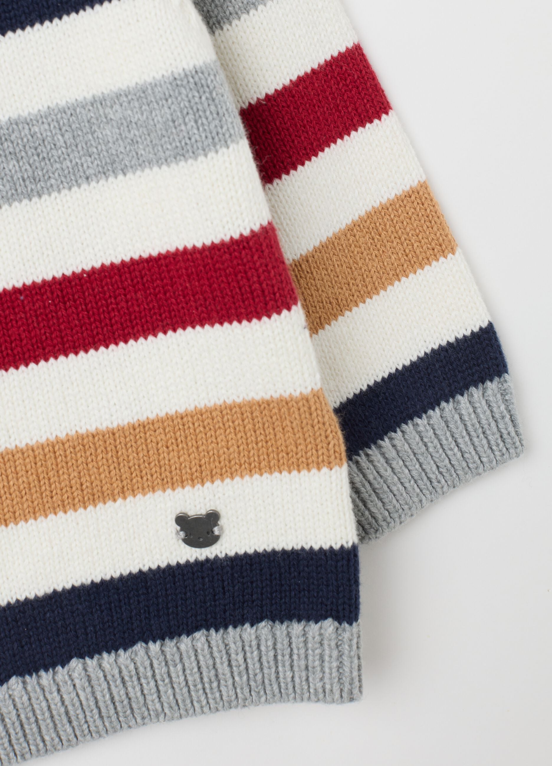 Baby Sweater in Pure Cotton Multicolour Regular Fit