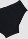 Girls&rsquo; black organic stretch cotton culotte briefs with star detail_3