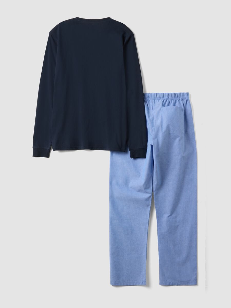 Brown striped organic cotton pyjamas, regular fit_6