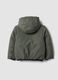 Grey reversible ultralight hooded zip jacket for boys_3