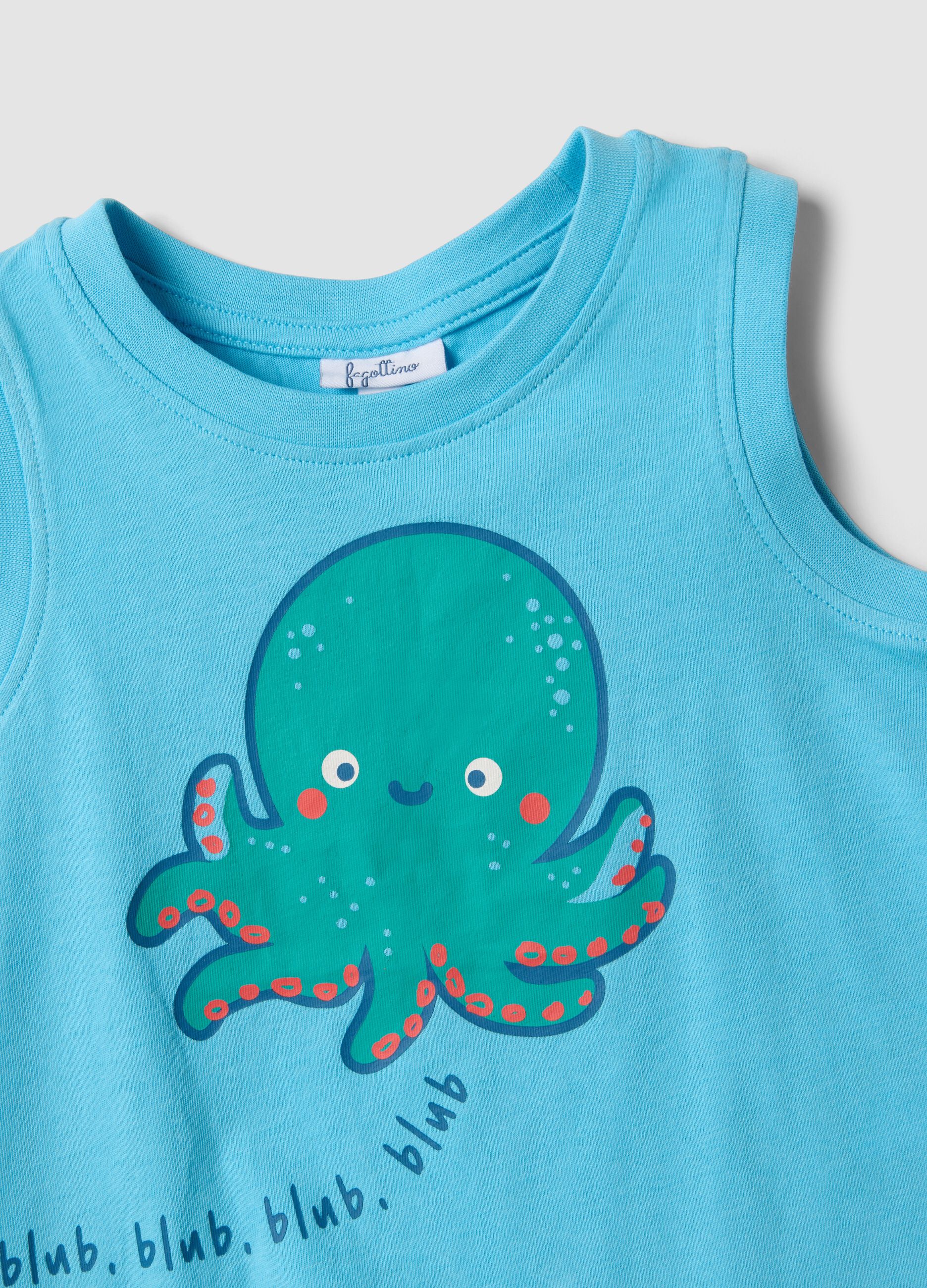 2-pack blue cotton tank tops