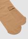 Beige space-saving socks in stretch fabric_2